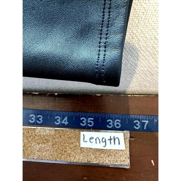 Loft Woman's Faux Leather Pull On Leggings Size 14 Grunge Moto Rock Punk Retro - Picture 8 of 16